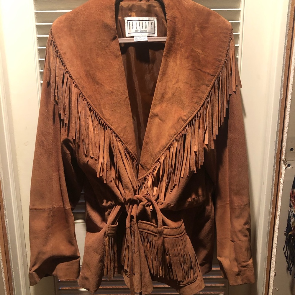 Suede Fringe Jacket